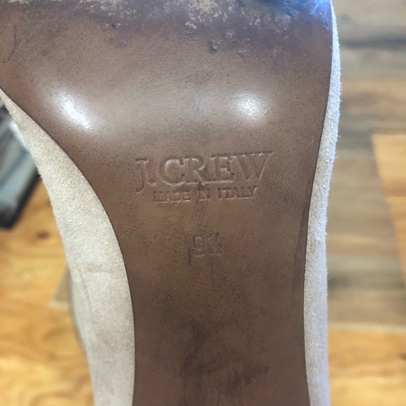 J. Crew beige studded suede pointy toe heels size 9.5 - Picture 11 of 11